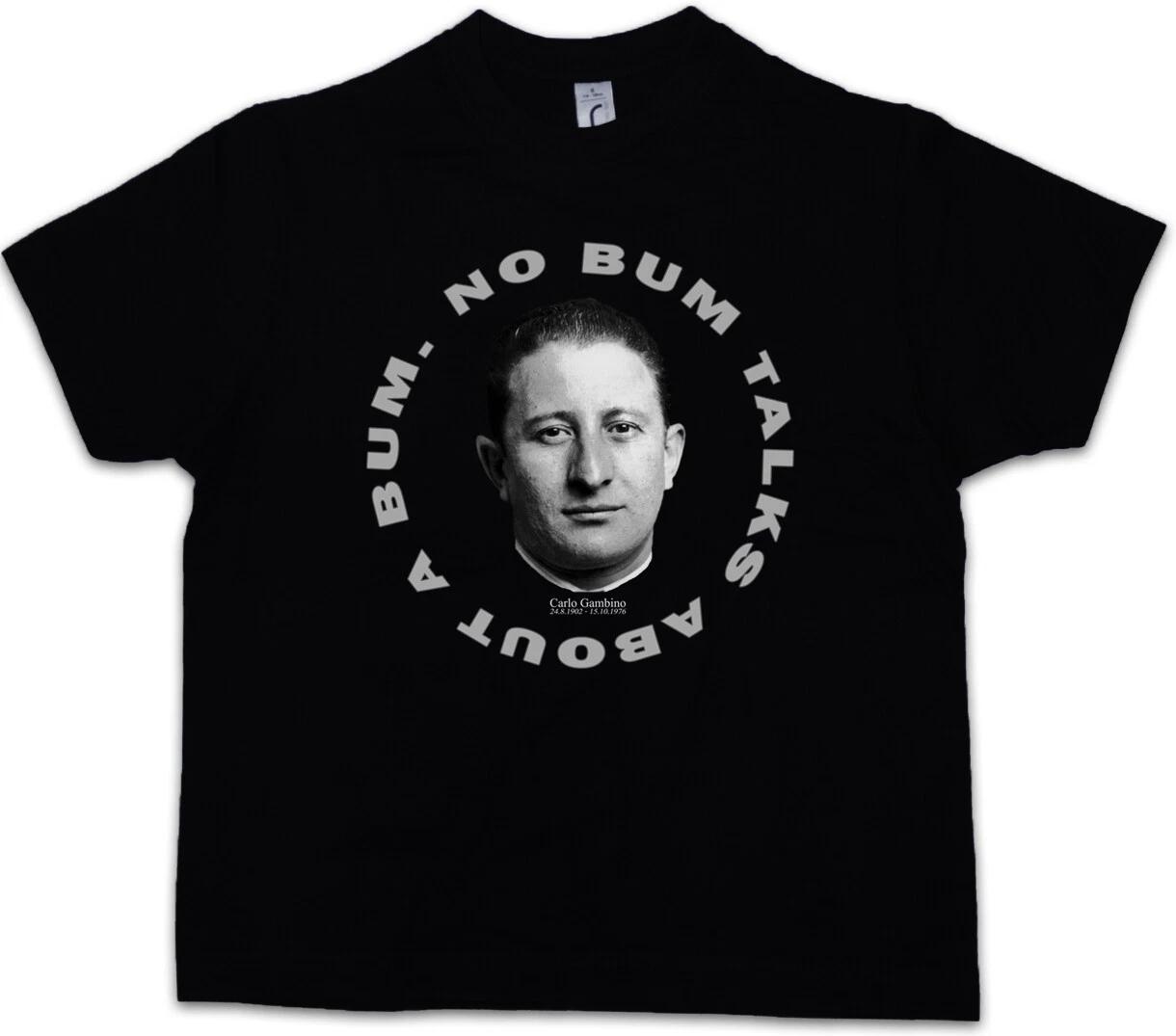 CARLO GAMBINO PORTRAIT Kids Boys T-Shirt Mafia Capone New York AL Gangster- 140