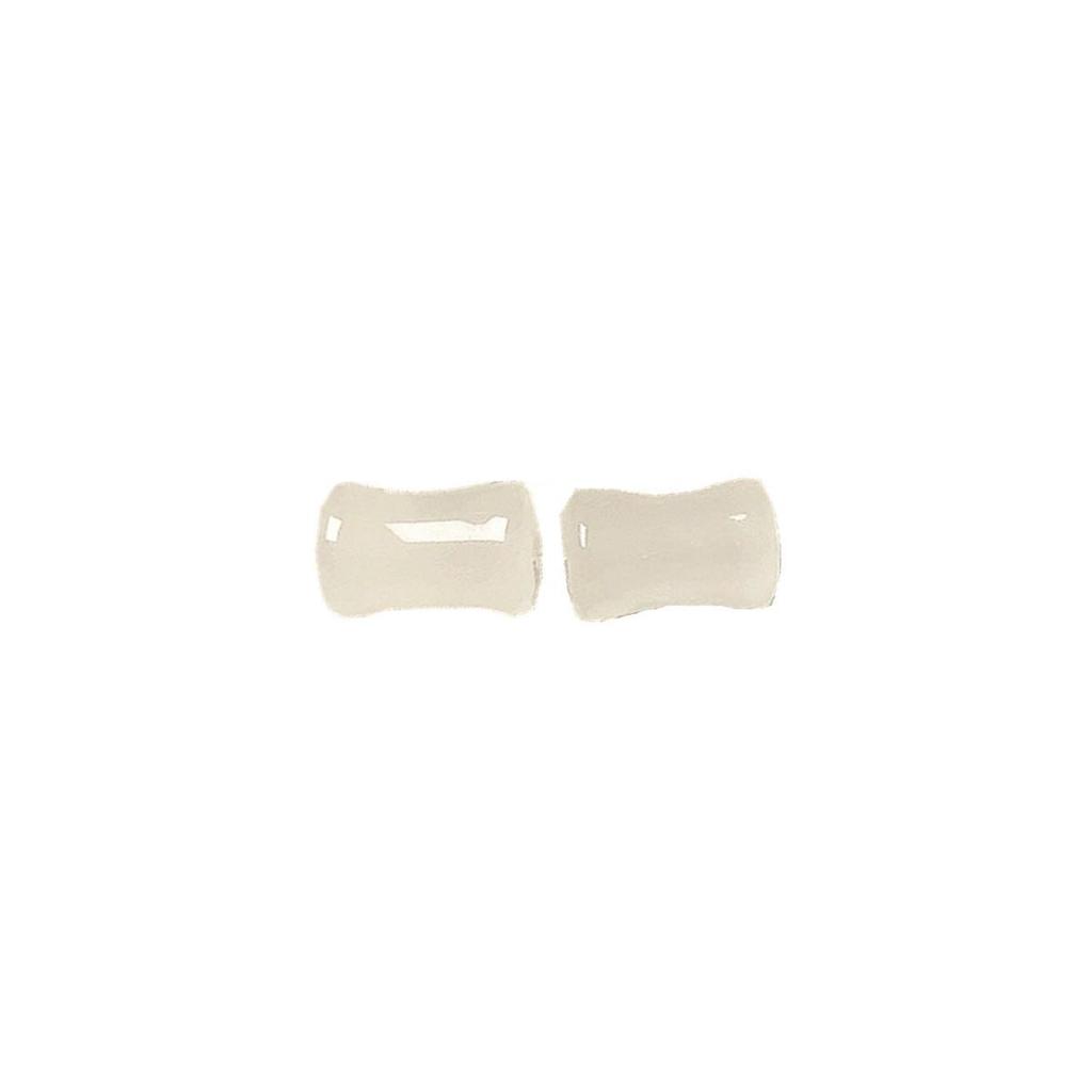 Mortal Elf Frosted Glass Beads - Round Tube Spacers for DIY Bracelets & Necklaces