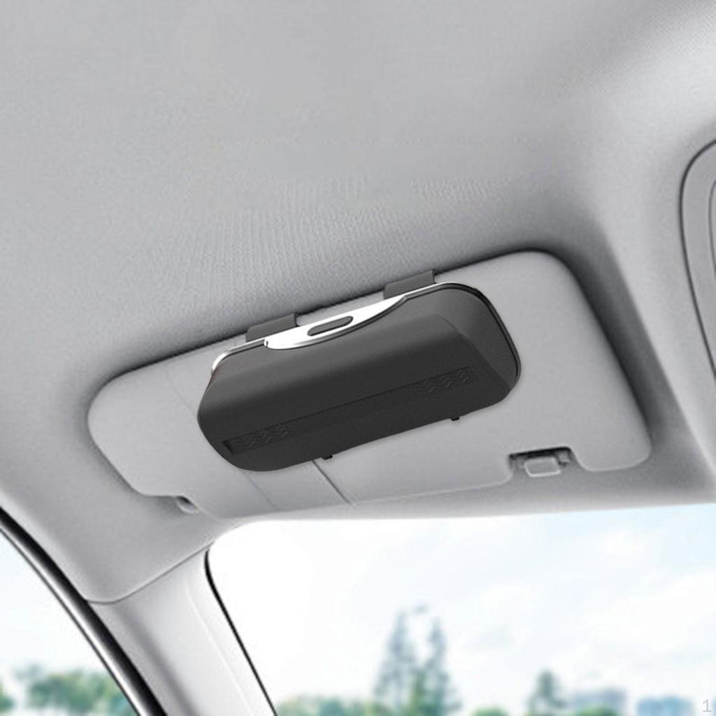 Sunglasses Holder for Car Visor Box Space Saving Convenient Men Women Eyeglasses Storage