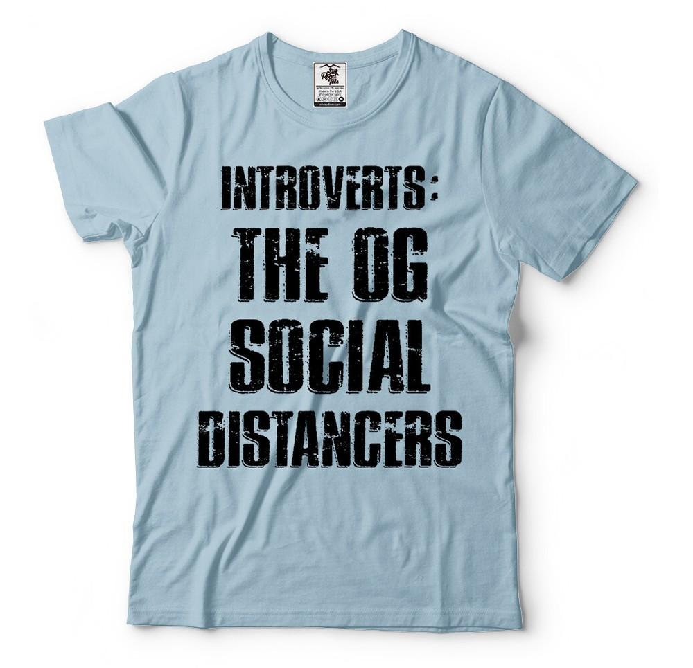 Social Distancing Introverts Tshirt Funny Quarantine T shirt Introverts Shirts S