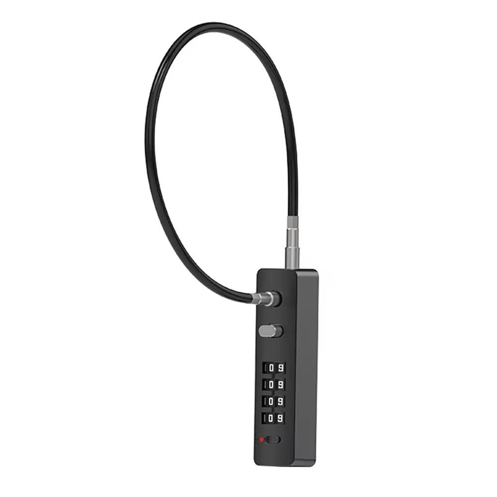 Anti-theft Password Padlock 4 Digit Combination Door Locker Useful Cable Lock  Hardware Accessories