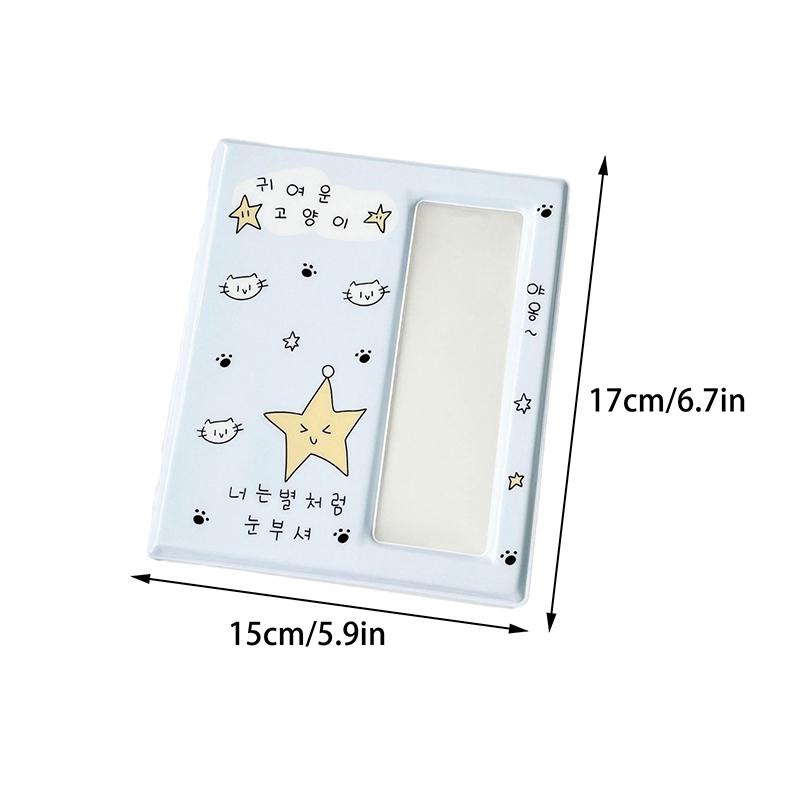 Cartoon Photo Booth Frames Photo Booth Album For 40 Pcs 2X6 Inch Photo Strips Bookmark 20 Pcs 4X6 4R Photo Holder 40 Pages