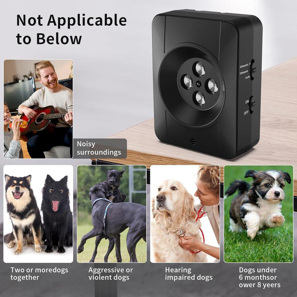 2024 Ultrasonic Outdoor Smart Anti-Bark Device