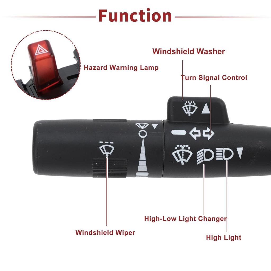 ACROPIX Steering Column Turn Signal Switch Lever Multifunction Combination Switch for Chevrolet Express 1500 Express 2500 Express 3500 No.26075066
