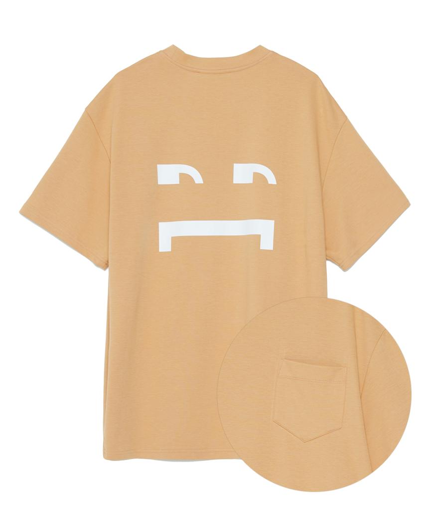 LAZY LAKE Unisex Lazy Otermoji Silket T-Shirt Beige