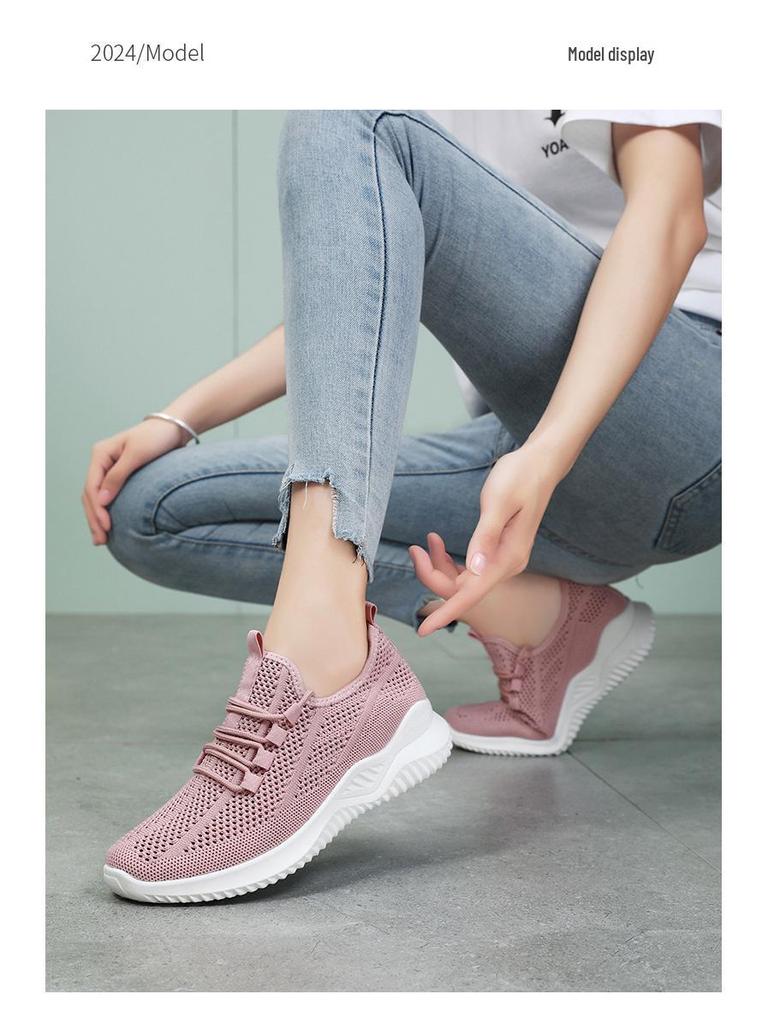 Women's Lightweight Mesh Hollow Out Casual Sports Shoes - Soft Sole, Summer Style
