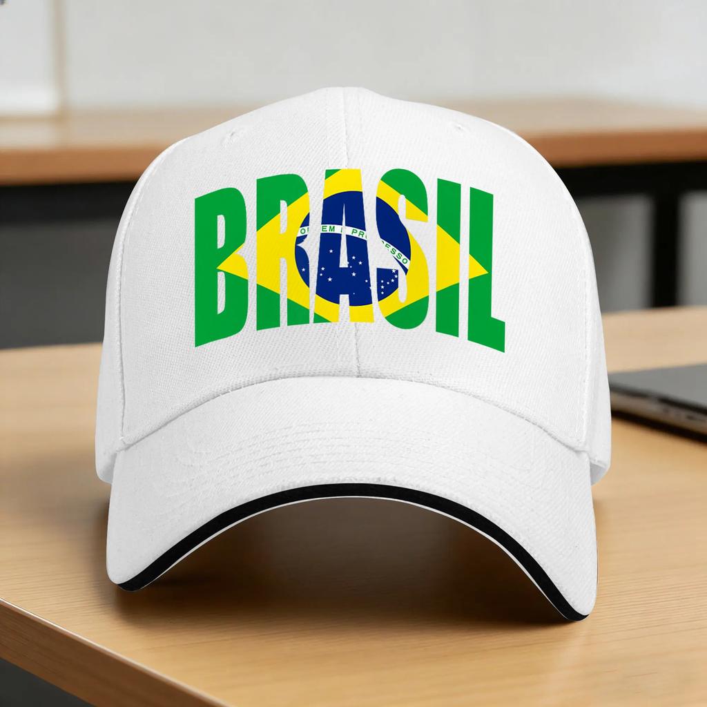 Brazil Flag Brasil Souvenirs Brazilian Fans Casual Baseball Cap Summer Trucker Hat Sun Visor Hiking Fishing Hip Hop Hats