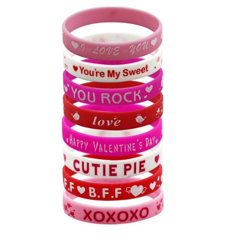 Fun Party Gifts and School Supplies Silicone Wrist Jewelry Gift for Couples