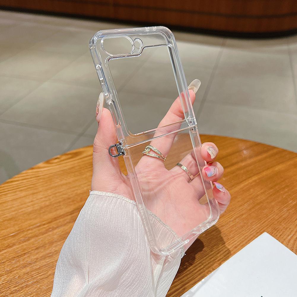 Ultrathin Transparent Soft TPU Phone Cover For Samsung Galaxy Z Flip 7 Shockproof Screen Protector Case Cover Accessories