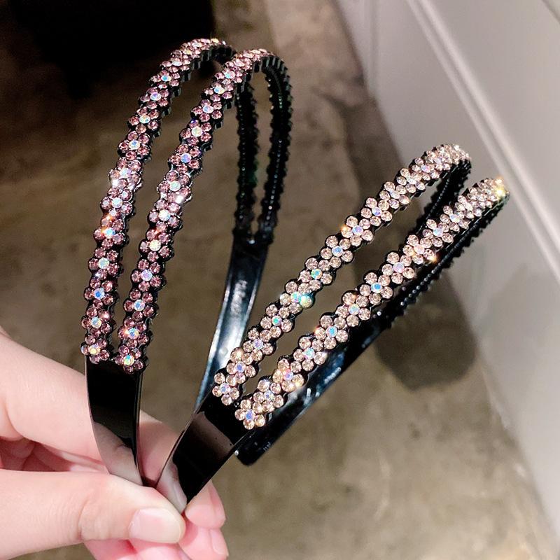 Korean Children's Broken Hair Headband 8 Styles Simulation Diamond Hairbands Elegant Girl Princess Simple Non-Slip Hoops