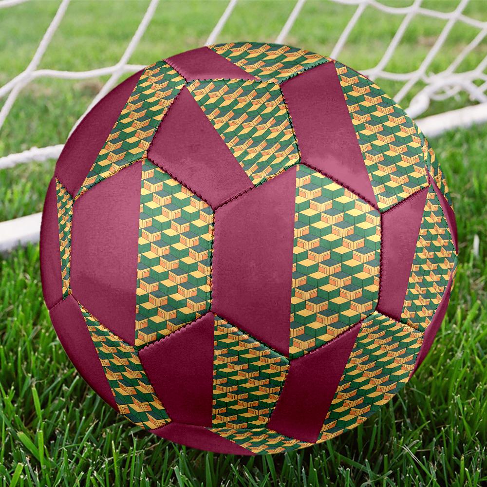 1pc Demon Slayer Kimetsu No Yaiba Football Soccer Ball Size 5 Indoor Soccer Ball Fashion Colorful  Backyard Game -Great For Sports Fans Gift HE3