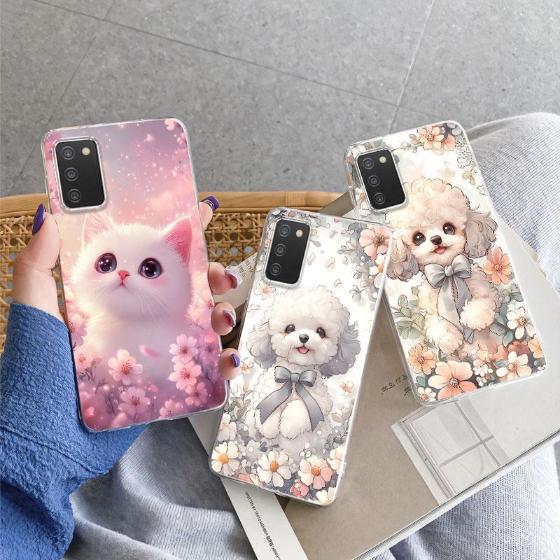 For Samsung A41 A21s A11 Case Luxury Phone Case For Samsung Galaxy A41 A21S Marble Flower Clear Soft Silicone Protective Cover