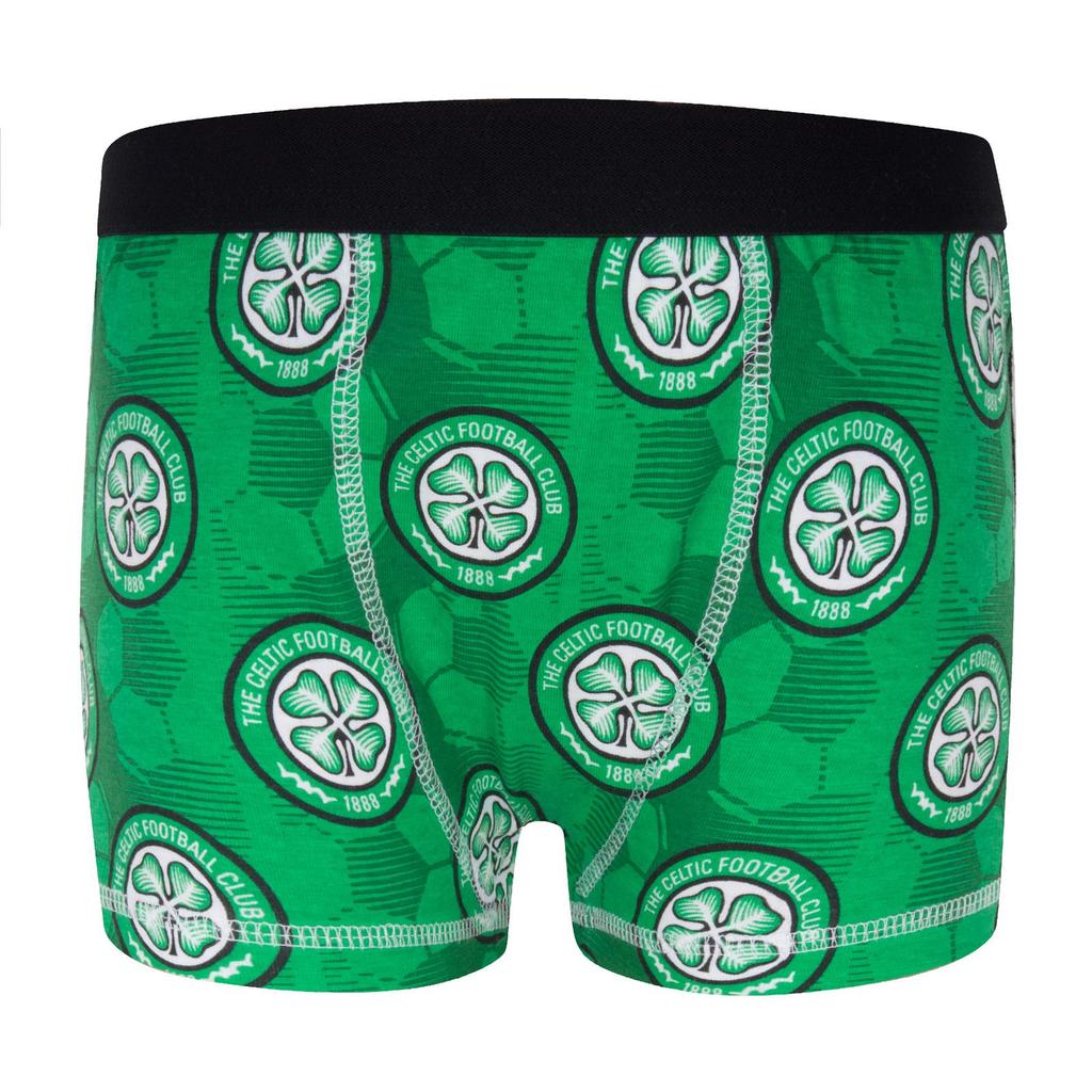 Celtic FC Boys Crest Boxer Shorts (Pack of 3)