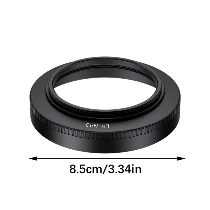 Precise Fit Metal Lens Hood HN43 Lens Shade For Z DX MC35mm F/1.7 Lens Replacement Reduces Glares And Protects
