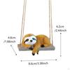 Resin Sloth Hanging Sculpture Garden Figurine for Nature Lovers Landscape Outdoor