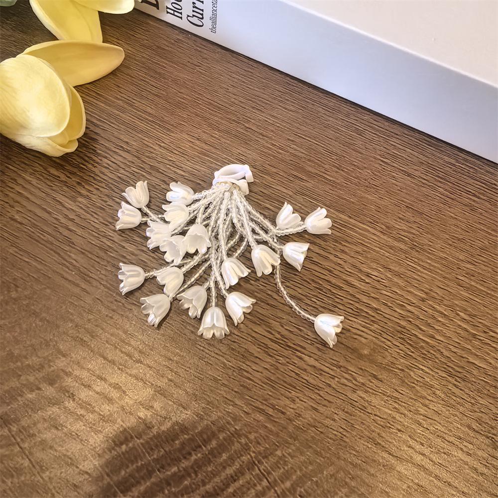Lily of the valley Shoe laces Charms for Sneakers Decorations Camellia Pearl Flower Shoe Charm Buckle DIY Shoes Accessories 1Pcs