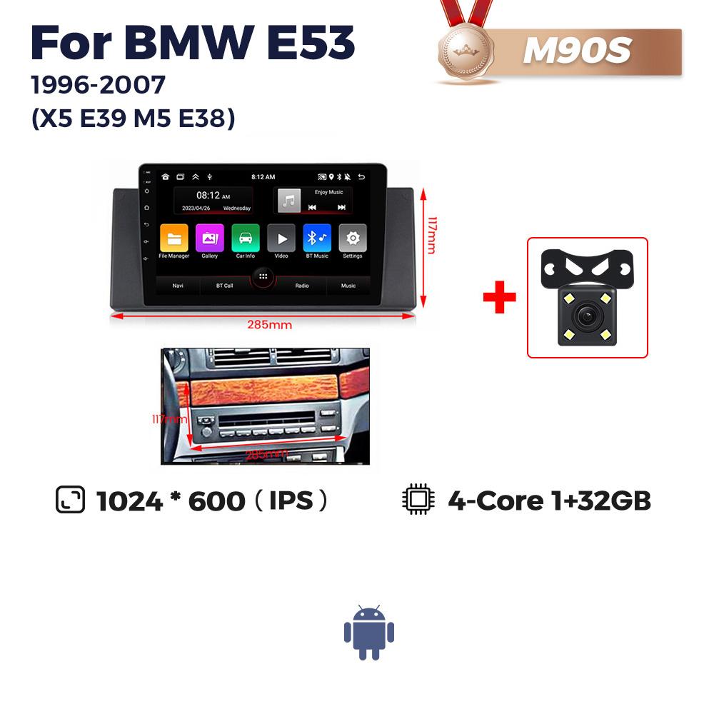 Navifly 2din Android Car Radio For BMW 5 E39 1995-2006 E53 X5 M5 Carplay Auto Multimedia Video Player GPS Navigation Head Unit