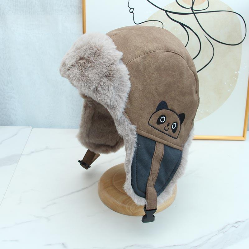 New outdoor cycling skiing Lei Feng hat for men and women, winter velvet thickened warm cold ear protection windproof flying cap