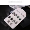5 Pairs Retro Bohemia Style Earring Set Shimmer Crystal Ear Studs