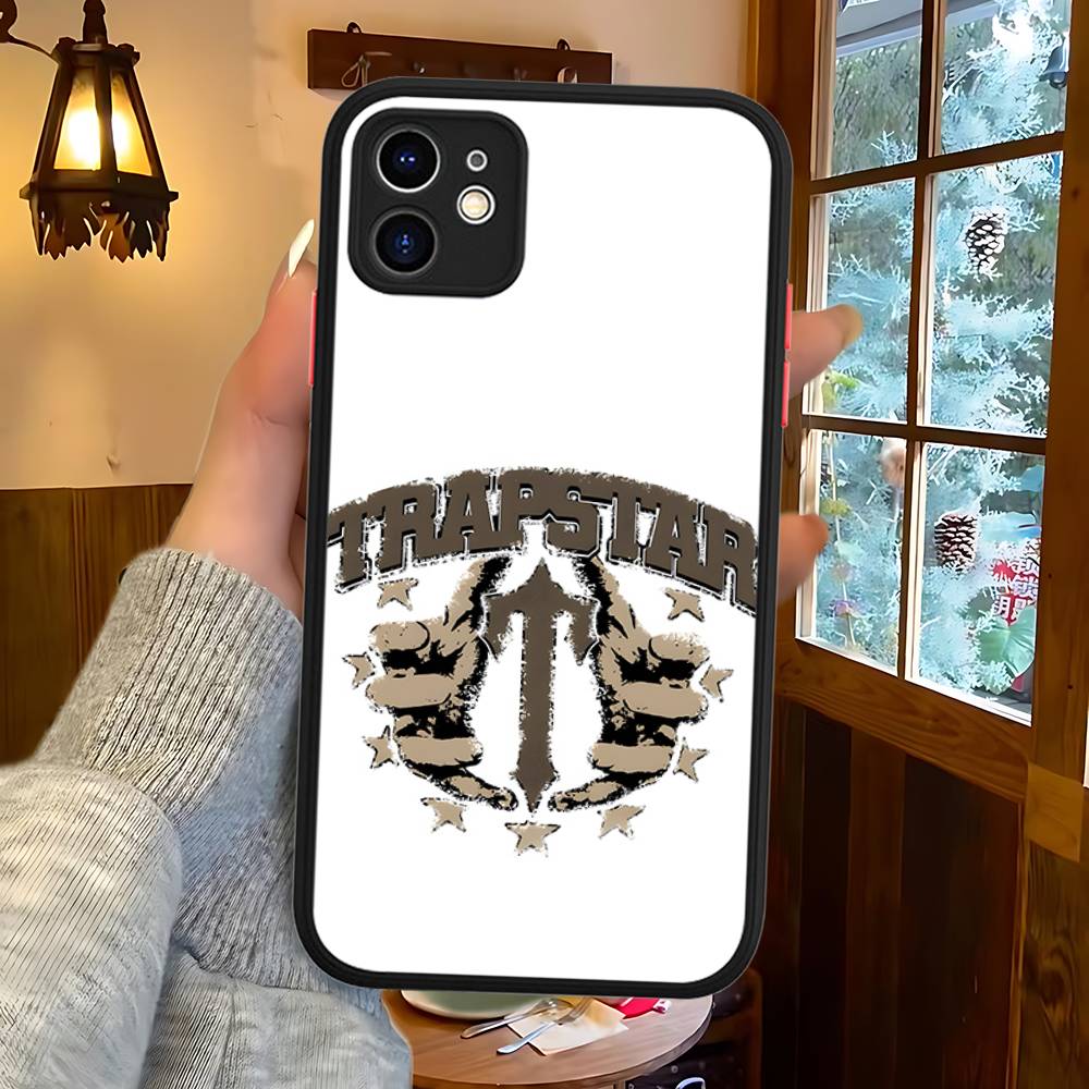 T-Trapstars Do iPhone 11 12 13 14 15 16 Pro Max Plus X XS MAX Odporne na wstrząsy Matowe Tylne Etui