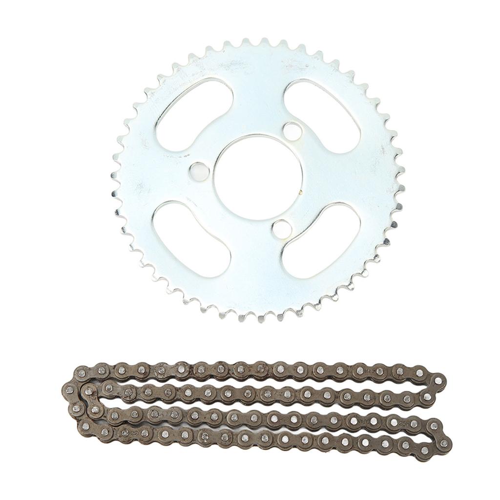 12V 120W High Speed Electric DC Brushed Motor Kit with 25H76 Chain and 25H 3 Hole 47 Teeth Crankset for DIY Electric Bikes