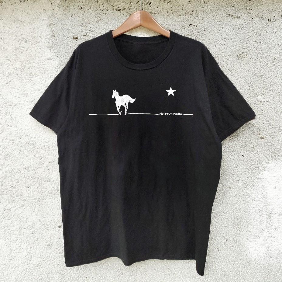 Vintage Deftones 2000s White Pony Tour Black Cotton Tshirt Unisex T-Shirt XXL