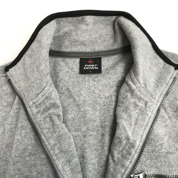 FIRST DOWN Fleece Jacket Blouson [Men L/Light Gray] Jumper(USED)
