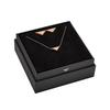 Emporio Armani Triangle Eagle Simple High-end Steel Necklace Earrings Women's Rose Gold EGS3121SET