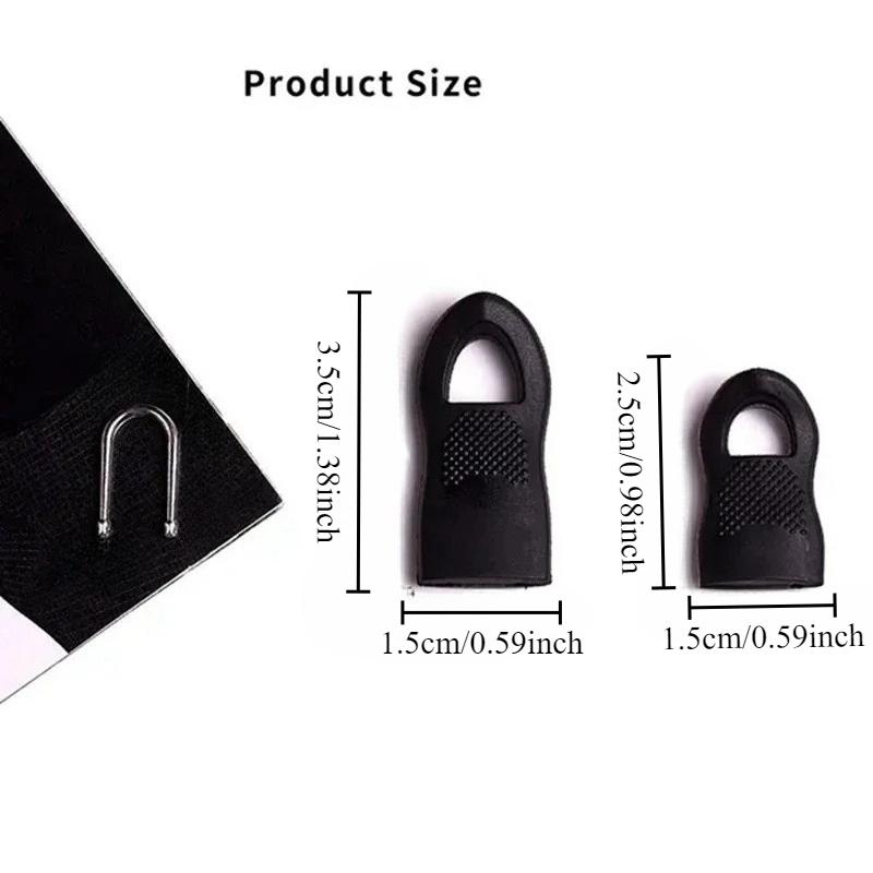 5pcs Replacement Zipper Head Tool-free Removable Zipper Puller for Luggage Schoolbag End Fit Rope Tag Clothing Zip Fixer