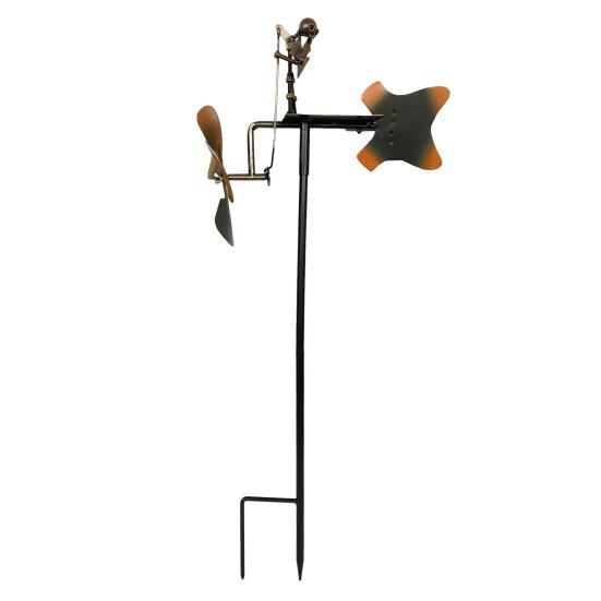 

Металлический гитарист, ветряная мельница, ручная работа, ветряная мельница, кинетическая фигурка гитариста, работающая на ветру, стимпанк, декор для двора, сада, патио