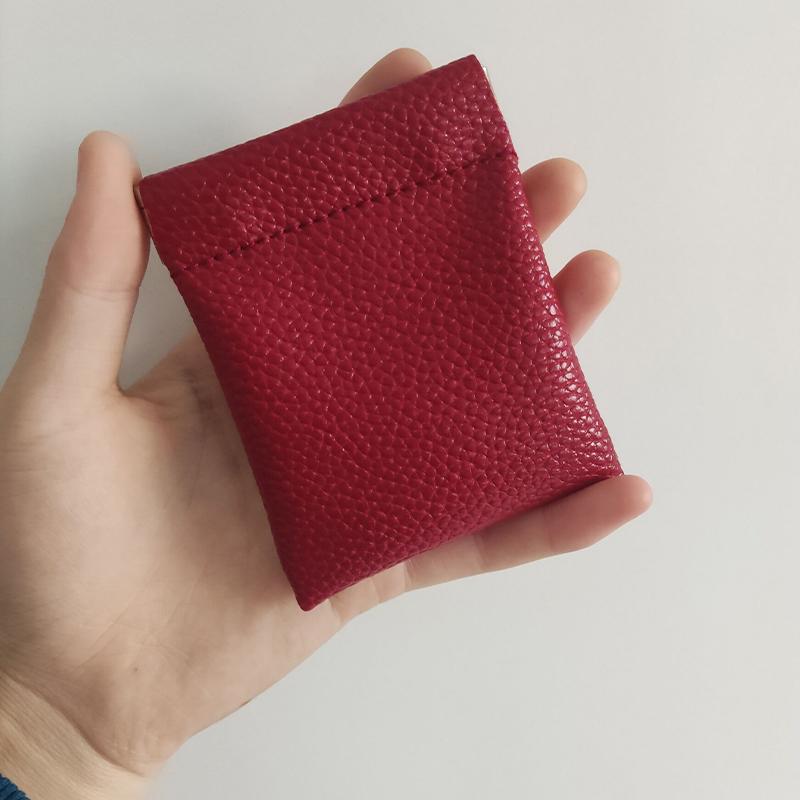 Pu Leather Coin Purse Women Men Mini Short Wallet Bag Key Headphone Card Holder