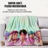 K-POP Huntrix & Saja Boys Flannel Blanket Hot Anime Throw Blanket for Home Living Room Travel Camping Office Napping Fan Gift