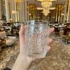 Exquisitely Carved Glass Cups for Dad On Father's Day Suitable Wine Glasses for Family Gatherings Beverage Cups Drinking Cups