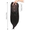 Ombre Blonde Long Straight Hair Toppers Synthetic Fringe Hair Pieces  Cover White Hair & Hairline