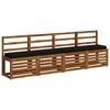 2 piece Bench Cushions VUGHT 2 pcs 100percent  Polyester Black