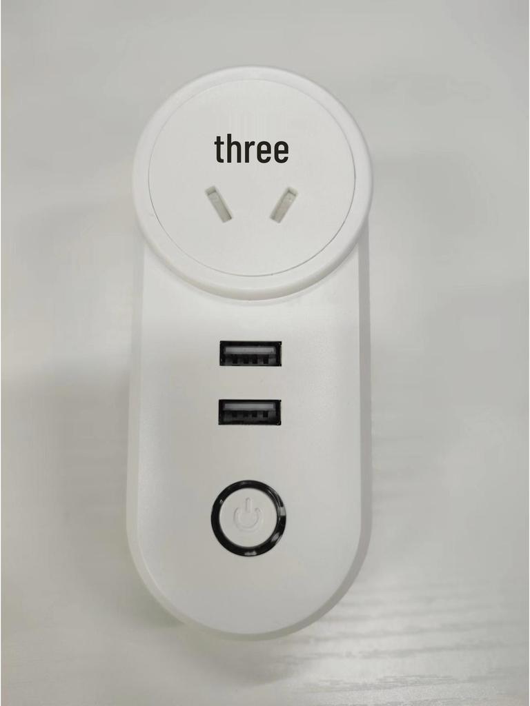 Graffiti WiFi Smart Socket with USB: Compatible with US, Brazilian, Australian, Israeli, and Italian Standards; Cross-border Timer Plug.