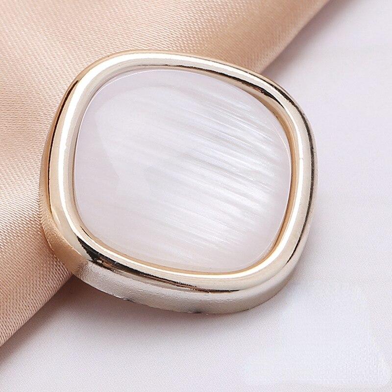 

10 шт. красивые пуговицы с покрытием, квадратные круглые пуговицы, пальто, ветровка, аксессуары для свитера, различные стили, принадлежности для шитья своими руками 10pcs/set