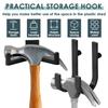 4PCS/Se Shed Hooks J and U Shed Tool Hangers Practical Storage Shed Tool Hooks Multipurpose Garage Tool Hooks for Ladders Bikes
