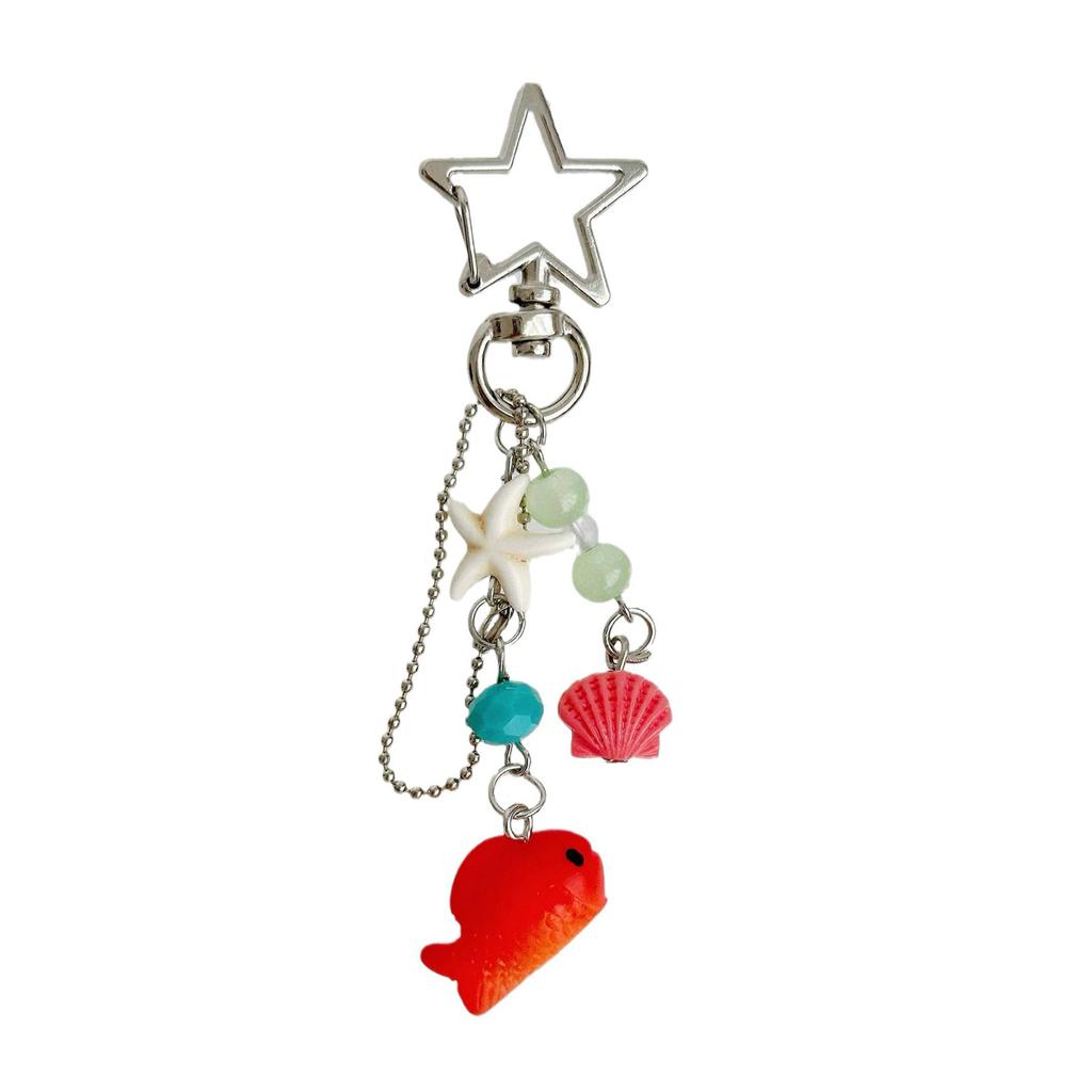 Goldfish Charm Phone Chain Accessory Youthful Style Goldfish Phone Hanging Adornment Dainty Phone Chain Keyring Charm