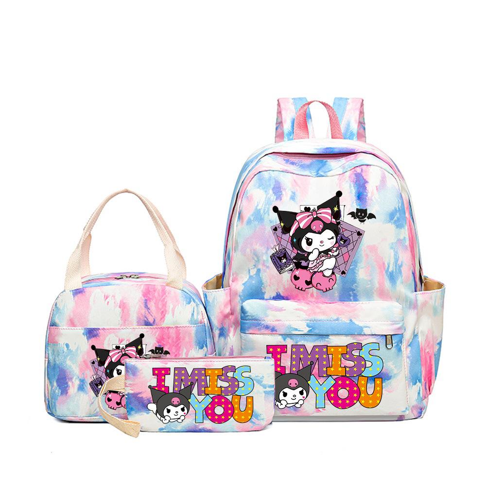Student Schoolbag Cartoon Cute Large Capacity Backpack Lightweight Waterproof Middle School Student Backpack