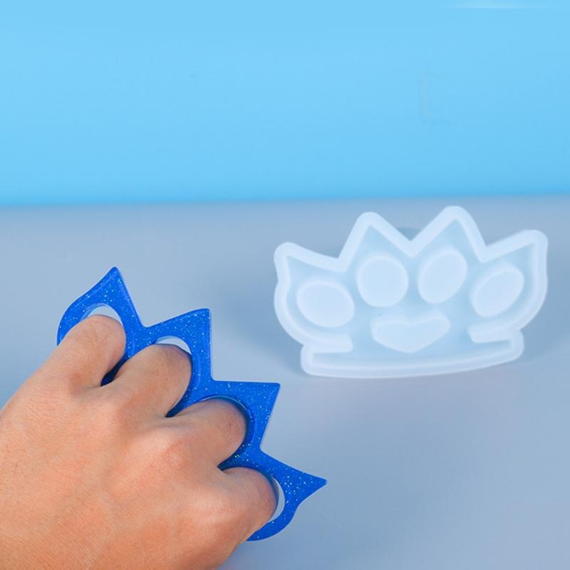 Kristall-Epoxidharz-Form Hand Finger Finger Staubwischer Gieß-Silikonform DIY Bastelarbeiten Schmuck-Gießform