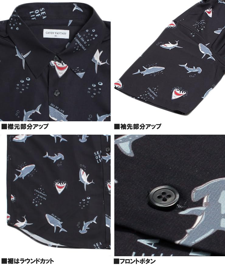 One Colors Short Sleeve Plus Cool To the Silk Easy Aloha Size Black Men's Shirt, Size, Touch, Touch, All-Over Print, Care, Shirt, 3L, (3)