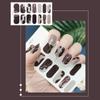 3D Leopard Nail Sticker Decals DIY Creative Fake Nail Wraps Tips Nail Manicure Art Patchs Full Cover Nail Polish Sticker