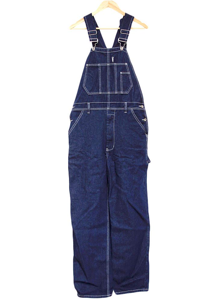 One Colors Men's Plus Size Denim Overalls, Relaxed Fit, One Wash, XL