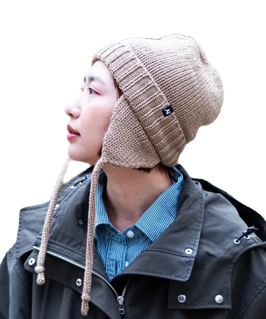Nakota Ear Flap Knit Knit Hat for Men and Warm and Stylish for Fall and One Size Fits Makes a Great Gift Cap, Women, Earmuffs, Winter, Most, Beige,