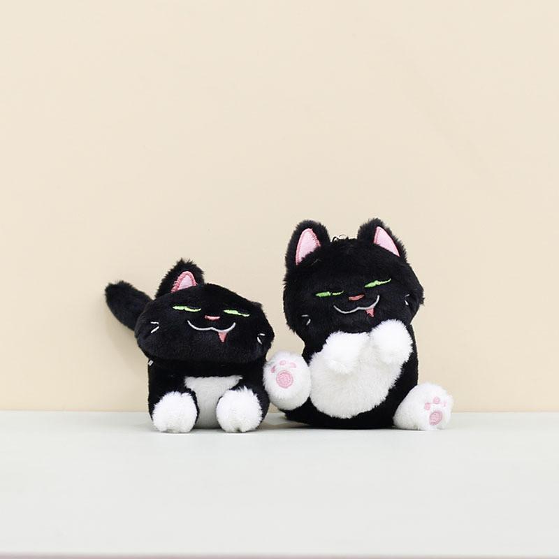 Charming Plush Cat Stuffed Animal Keychain High Quality Soft Short Fur Design