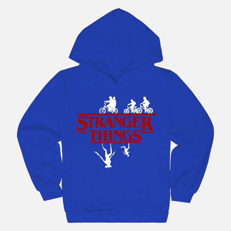 Stranger Thing Printed Children's Hooded Sweatshirt Spring and Autumn Top