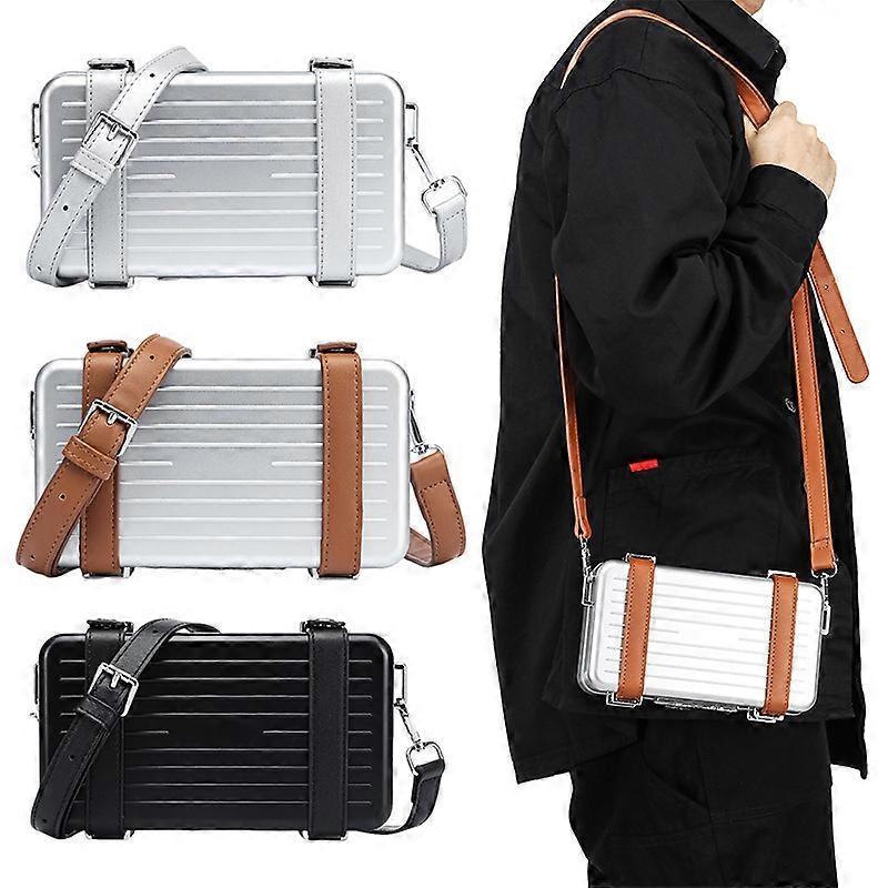 2026 Klassisk och Snygg Hårdskalig Handväska i Bagage-stil: Kreativt designad axelväska/crossbodyväska present
