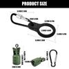6Pcs/Set Squid Jig Bait Protector Fishing Hook Cover with Carabiner Fishing Lure Protective Caps Fishing Hook Bonnets
