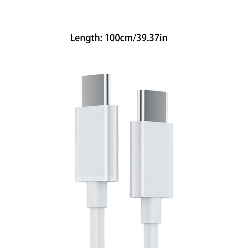 USB C Fast Charging Cable 120W Type C To C Cable Fast Charge 1M Duals Type-C Interfaces Charger Cable Thickened Charging Wire